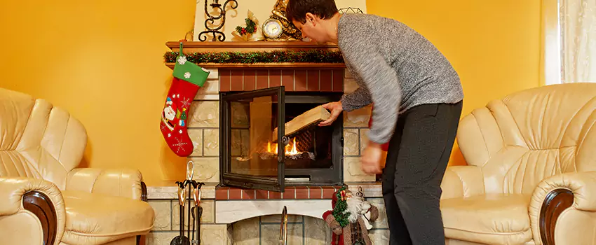 Rusted Metal Fireplace Restoration in Clifton, Colorado